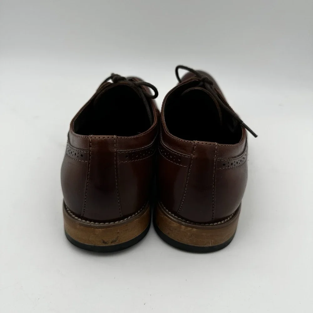 Stacy Adams Shoes Mens‎ 9 M Dickinson Dress Cap Oxford 25066-221 Brown Leather